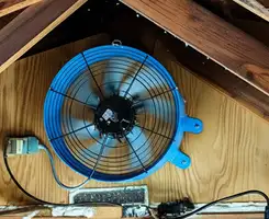 attic fan services with installed attic ventilation fan system in Fort Collins, CO